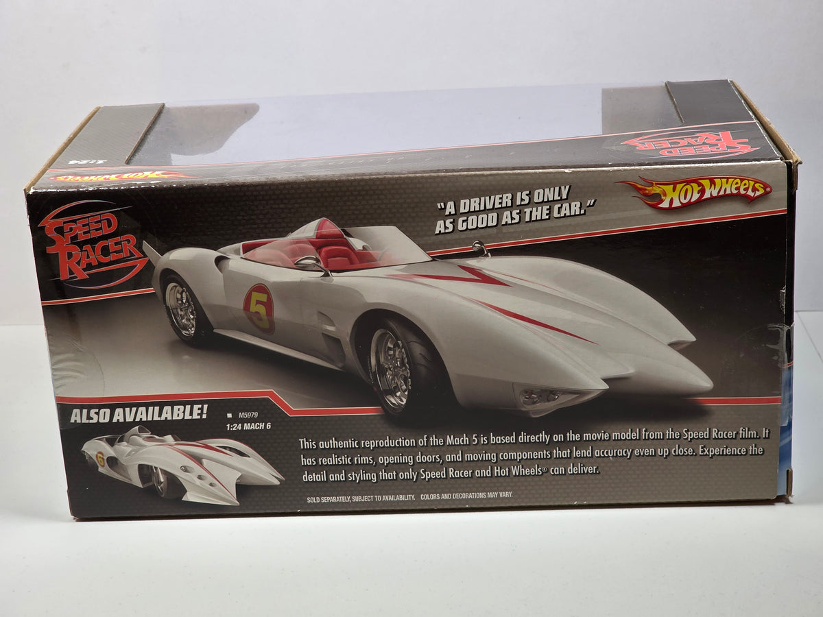 HOT WHEELS - SPEED RACER - MACH 5 - M5978 2008 - 1/24 SCALE - PREOWNED