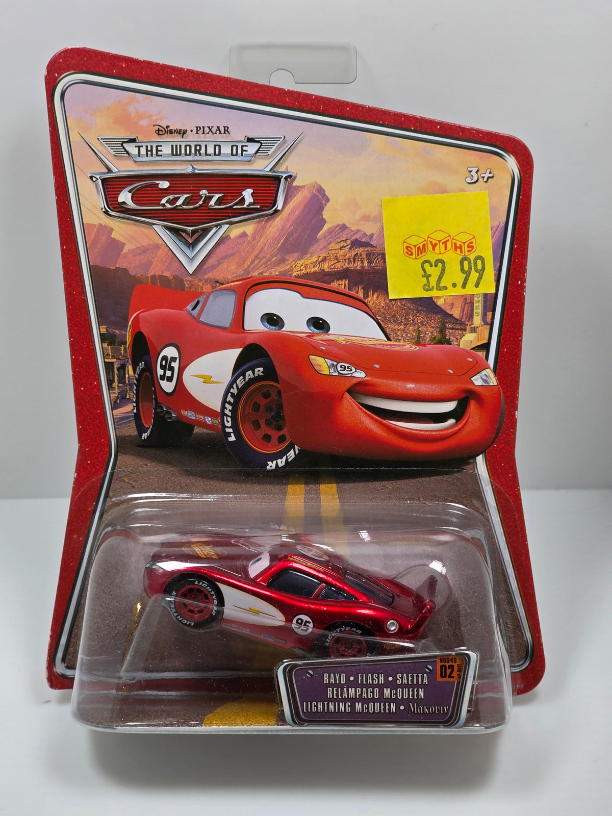 DISNEY PIXAR CARS - THE WORLD OF CARS - RADIATOR SPRINGS LIGHTNING MCQUEEN - 2008 - NEW