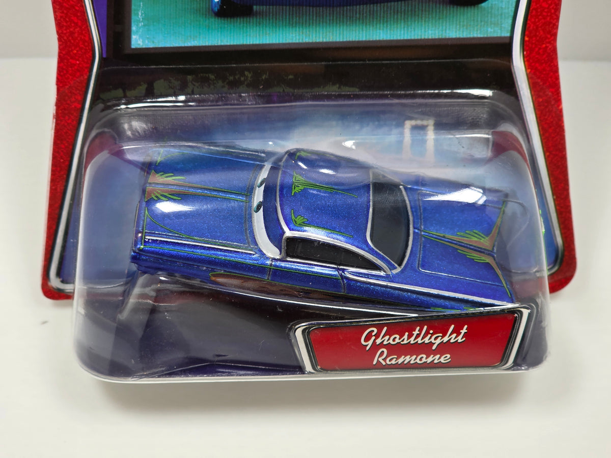 DISNEY PIXAR CARS - THE WORLD OF CARS - GHOSTLIGHT RAMONE - DARK BLUE - 2007 - NEW