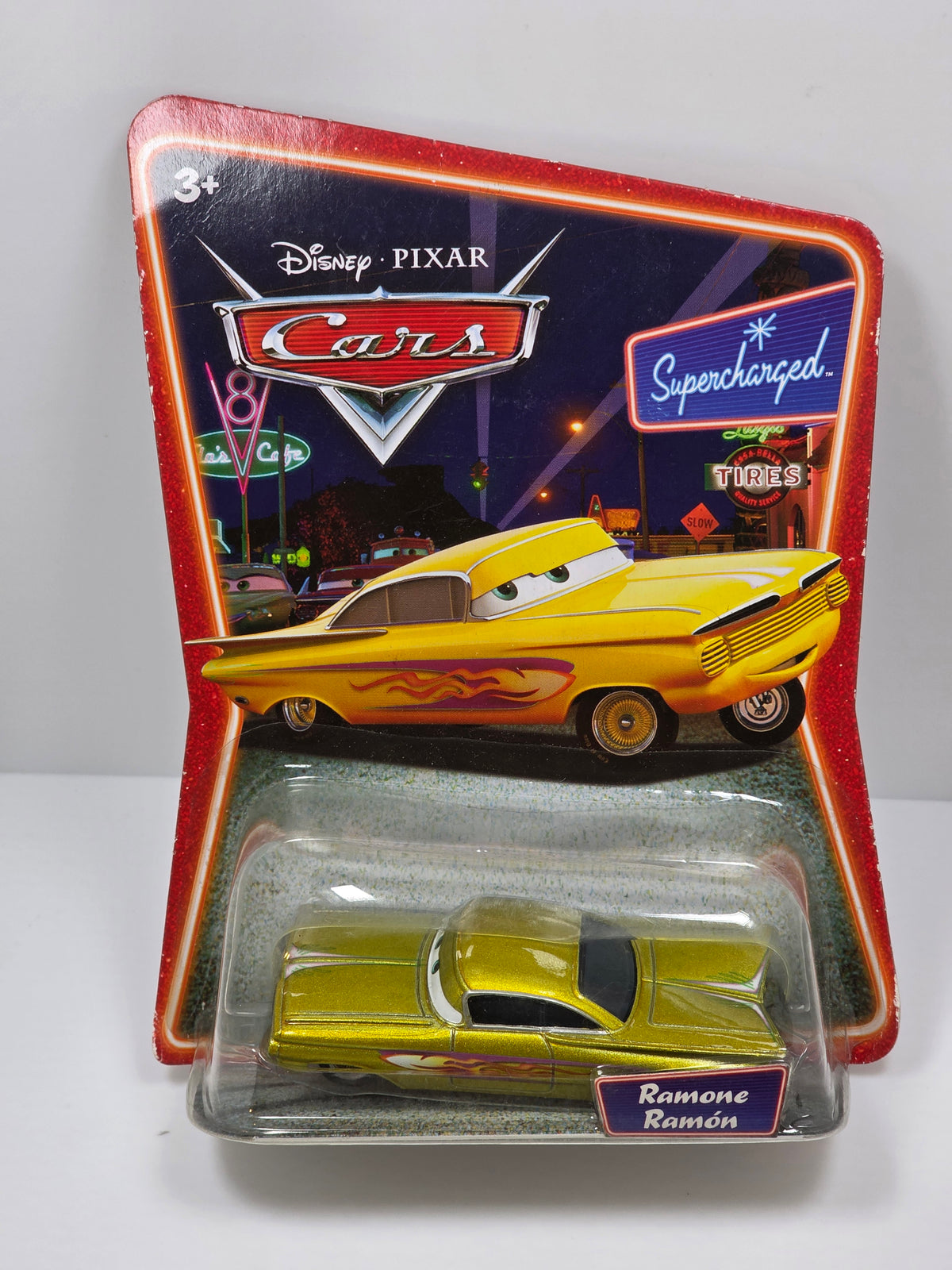 DISNEY PIXAR CARS - SUPERCHARGED - RAMONE - YELLOW - 2007 - NEW