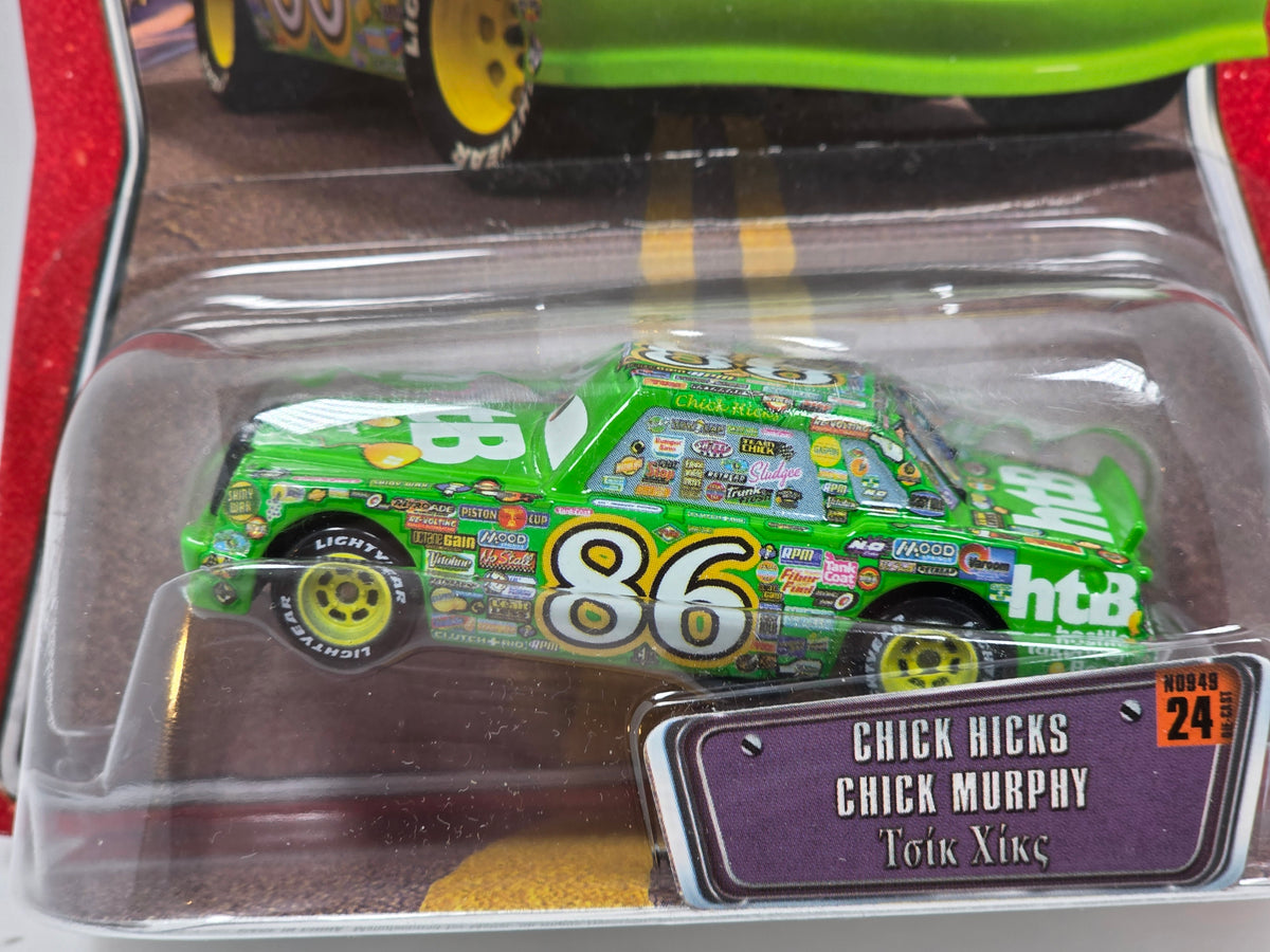 DISNEY PIXAR CARS - THE WORLD OF CARS - CHICK HICKS - HTB #86 - 2008 - NEW