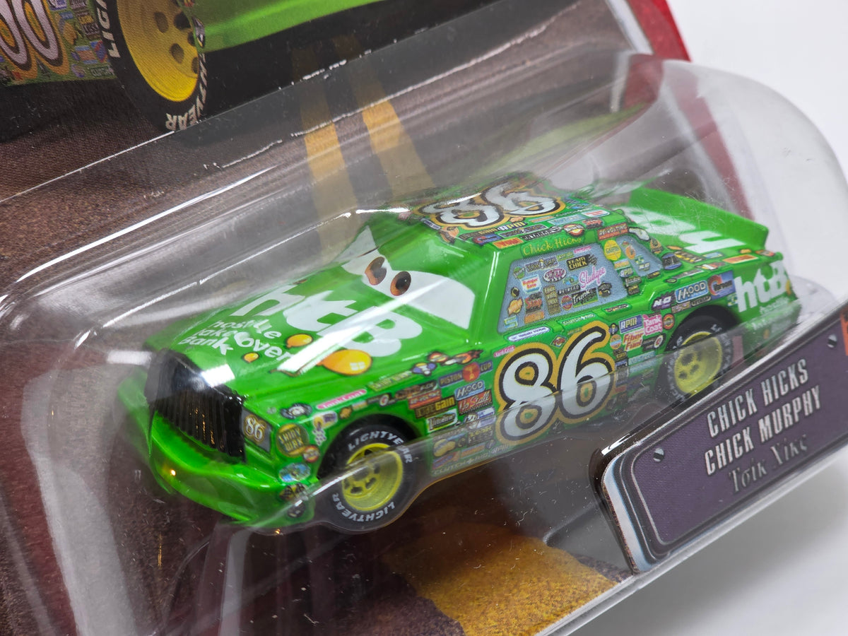 DISNEY PIXAR CARS - THE WORLD OF CARS - CHICK HICKS - HTB #86 - 2008 - NEW