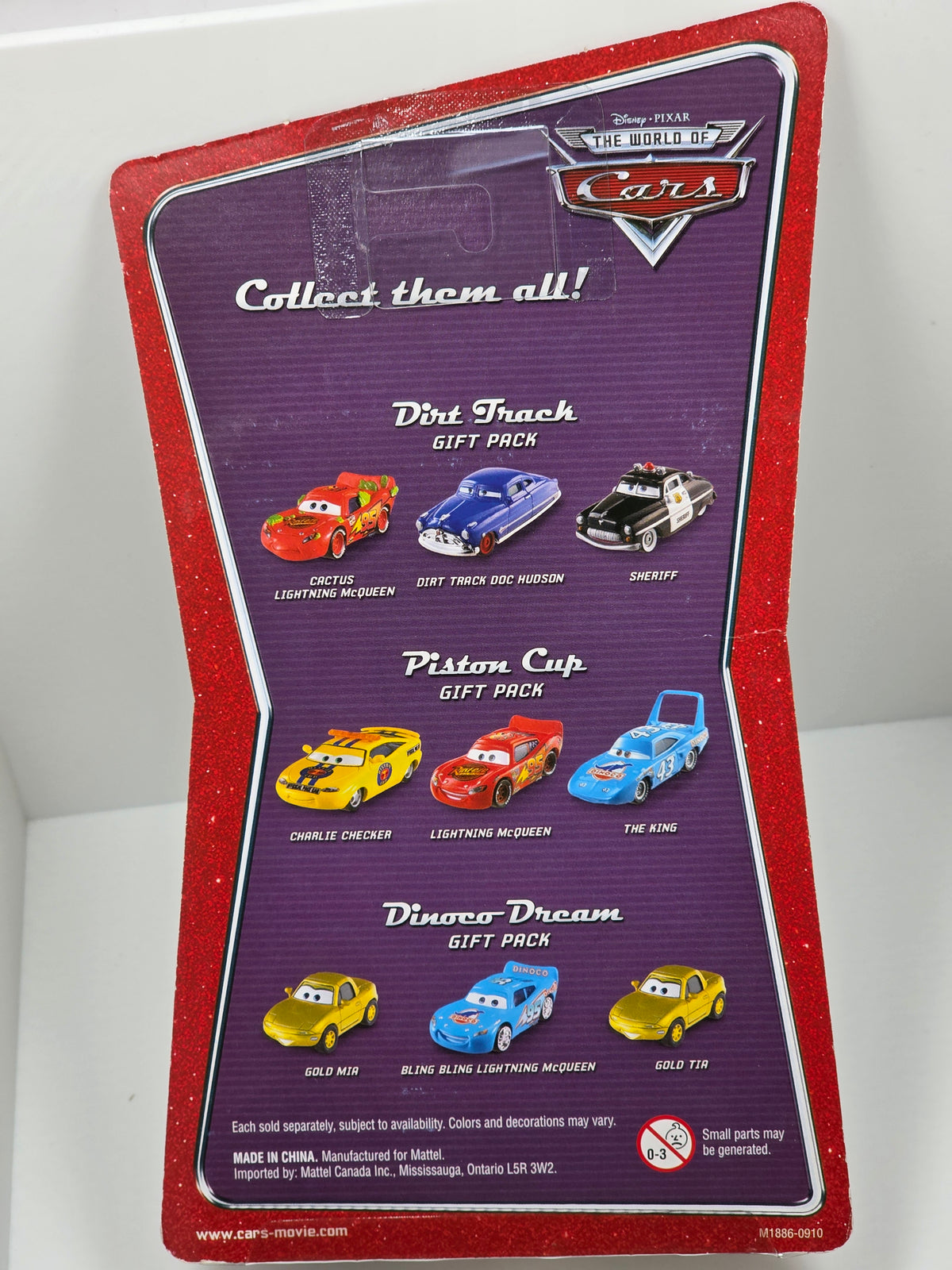 DISNEY PIXAR CARS - THE WORLD OF CARS - DINOCO DREAM GIFT PACK  - 2007 - NEW