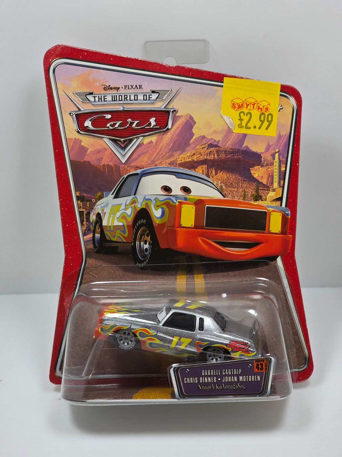 DISNEY PIXAR CARS - THE WORLD OF CARS - DARRELL CARTRIP RSN PUNDIT & EX DRIVER  - 2008 - NEW