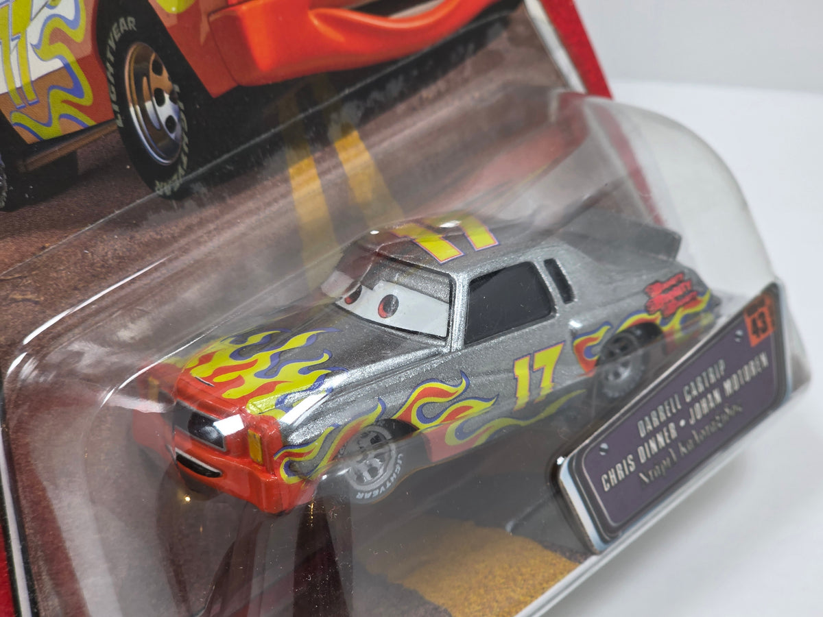 DISNEY PIXAR CARS - THE WORLD OF CARS - DARRELL CARTRIP RSN PUNDIT & EX DRIVER  - 2008 - NEW