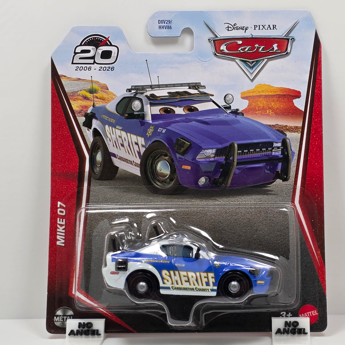DISNEY PIXAR CARS - MIKE 07 - SHERIFF - 20th ANNIVERSARY - NEW