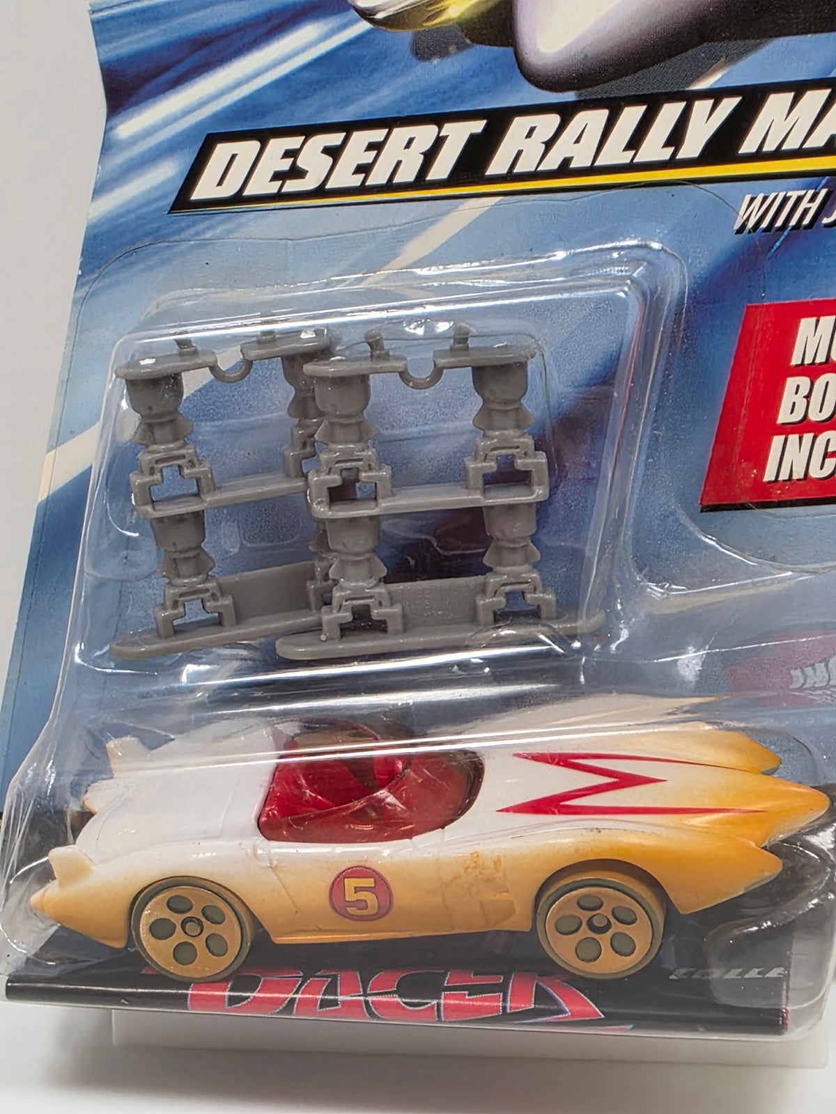 HOT WHEELS - SPEED RACER - DESERT RALLY MACH 5 with JUMP JACKS- M5930 2008 - NEW