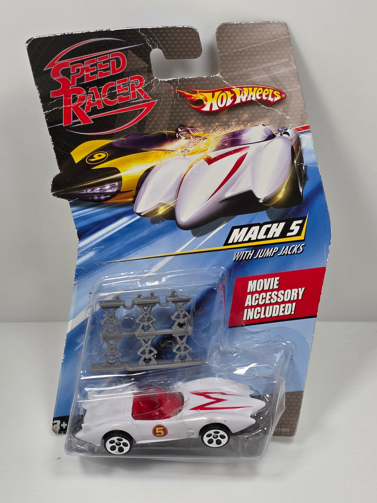 HOT WHEELS - SPEED RACER - MACH 5 with JUMP JACKS- M5917 2008 - NEW