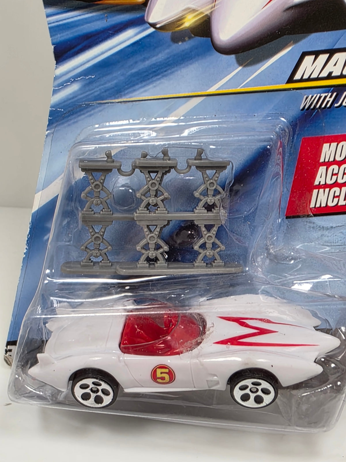 HOT WHEELS - SPEED RACER - MACH 5 with JUMP JACKS- M5917 2008 - NEW
