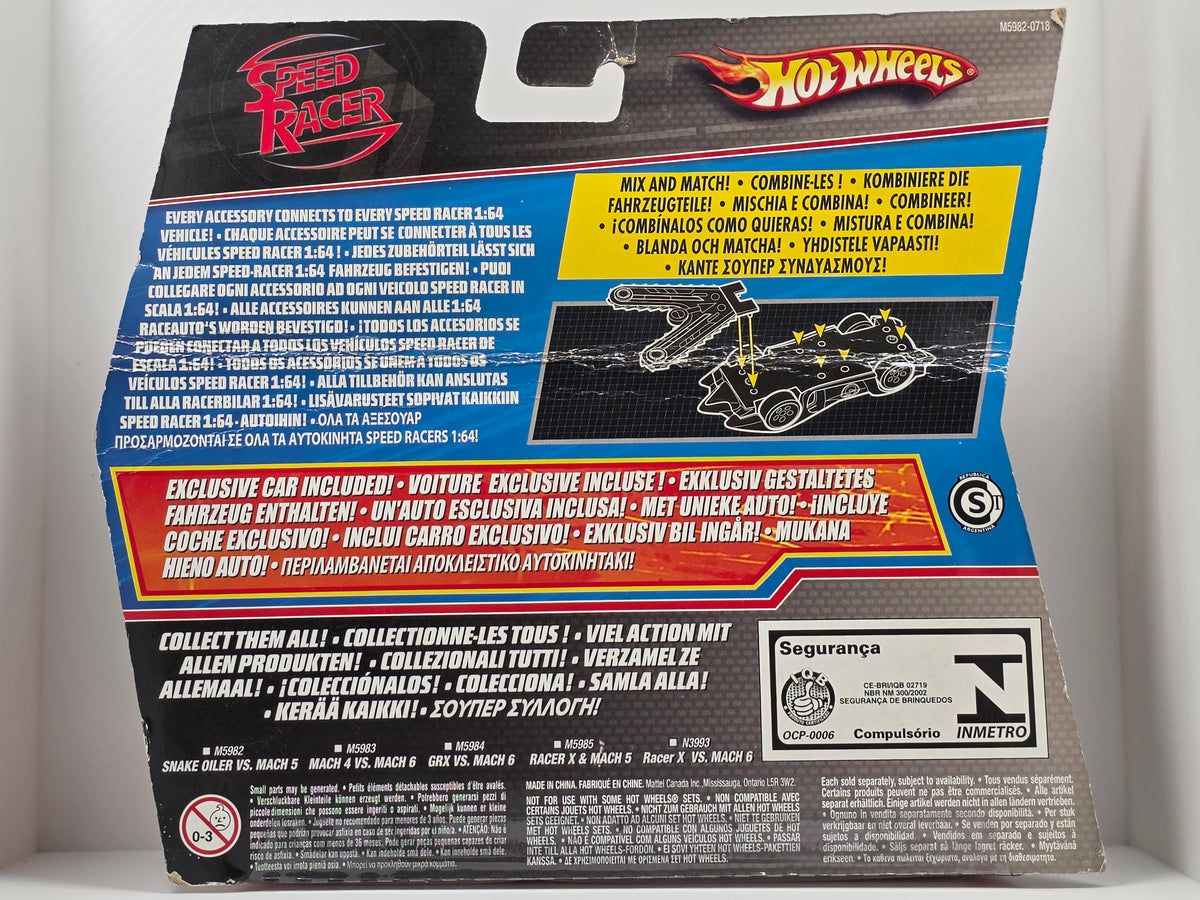 HOT WHEELS - SPEED RACER - SNAKE OILER Vs MACH 5 - M5982 2008 - NEW