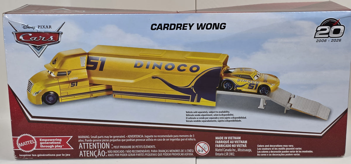 DISNEY PIXAR CARS - CARDREY WONG - CRUZ RAMIREZ HAULER - 20th ANNIV 2026 - NEW