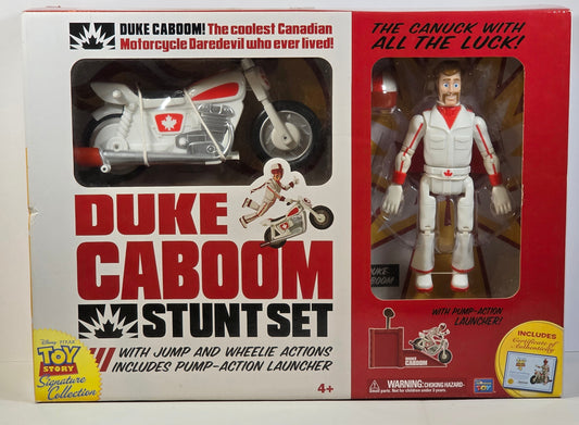 DISNEY PIXAR TOY STORY SIGNATURE COLLECTION DUKE CABOOM STUNT SET THINKWAY TOYS