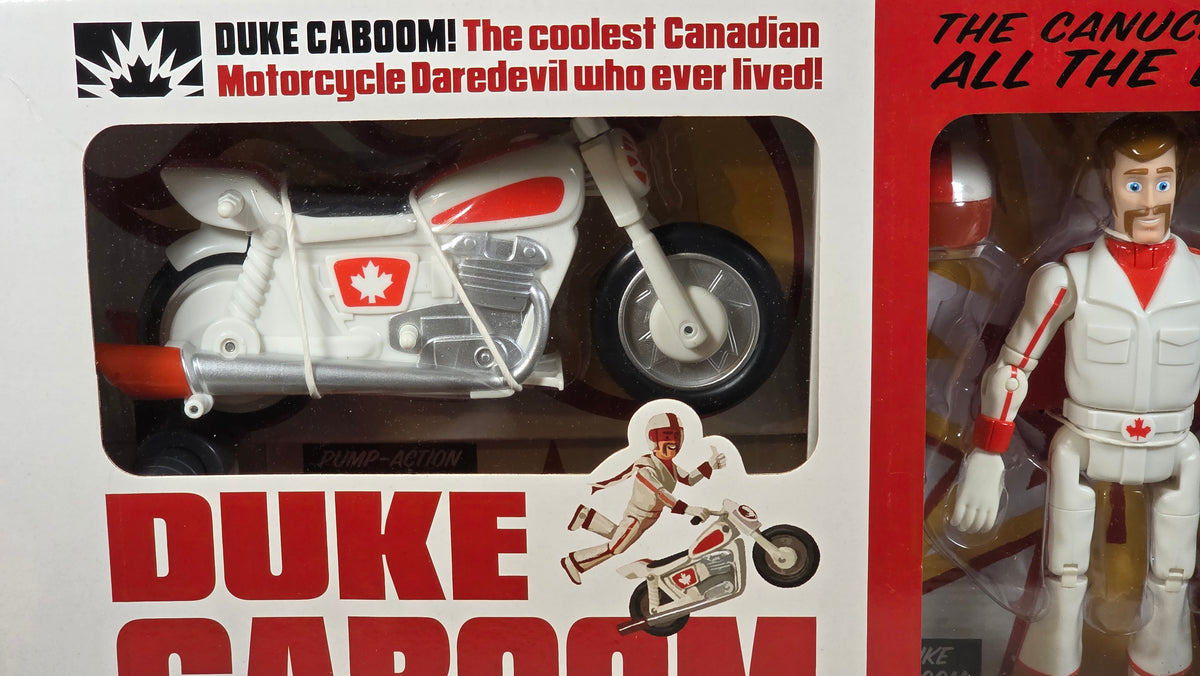 DISNEY PIXAR TOY STORY SIGNATURE COLLECTION DUKE CABOOM STUNT SET THINKWAY TOYS