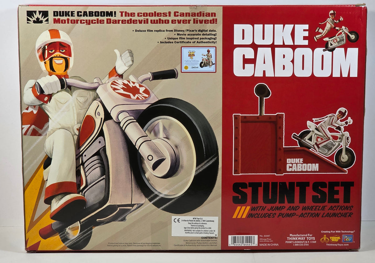 DISNEY PIXAR TOY STORY SIGNATURE COLLECTION DUKE CABOOM STUNT SET THINKWAY TOYS
