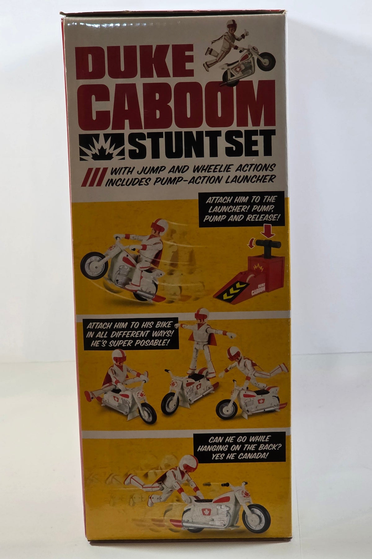 DISNEY PIXAR TOY STORY SIGNATURE COLLECTION DUKE CABOOM STUNT SET THINKWAY TOYS