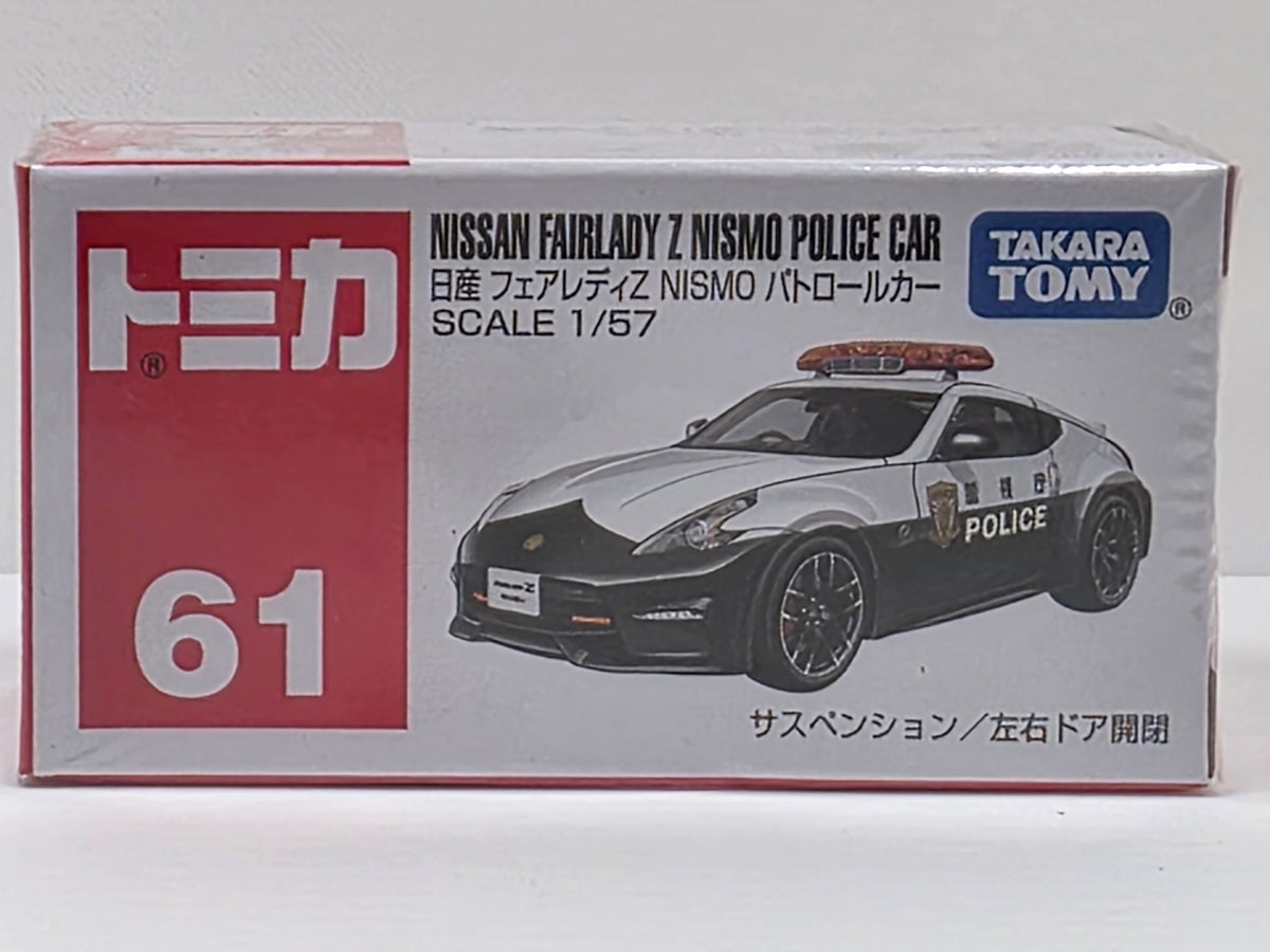 TOMICA - NISSAN FAIRLADY Z NISMO POLICE CAR  - 61 - 1/57 SCALE - NEW