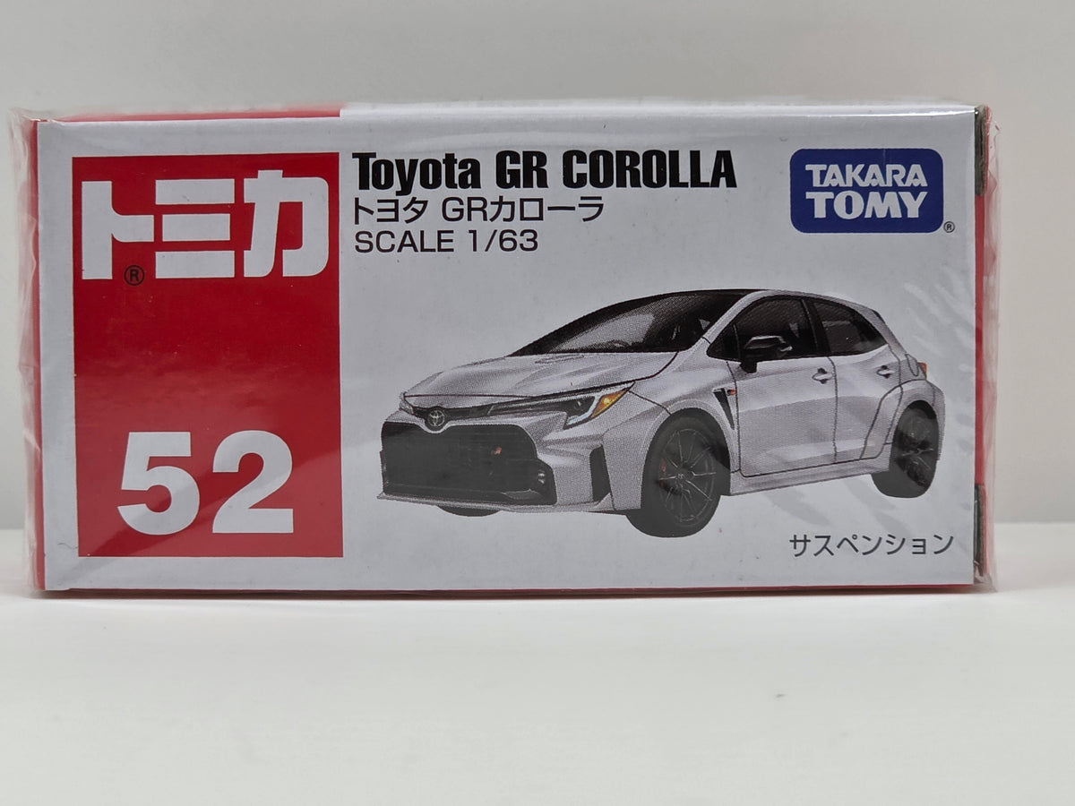 TOMICA - TOYOTA GR COROLLA  - 52 - 1/63 SCALE - NEW