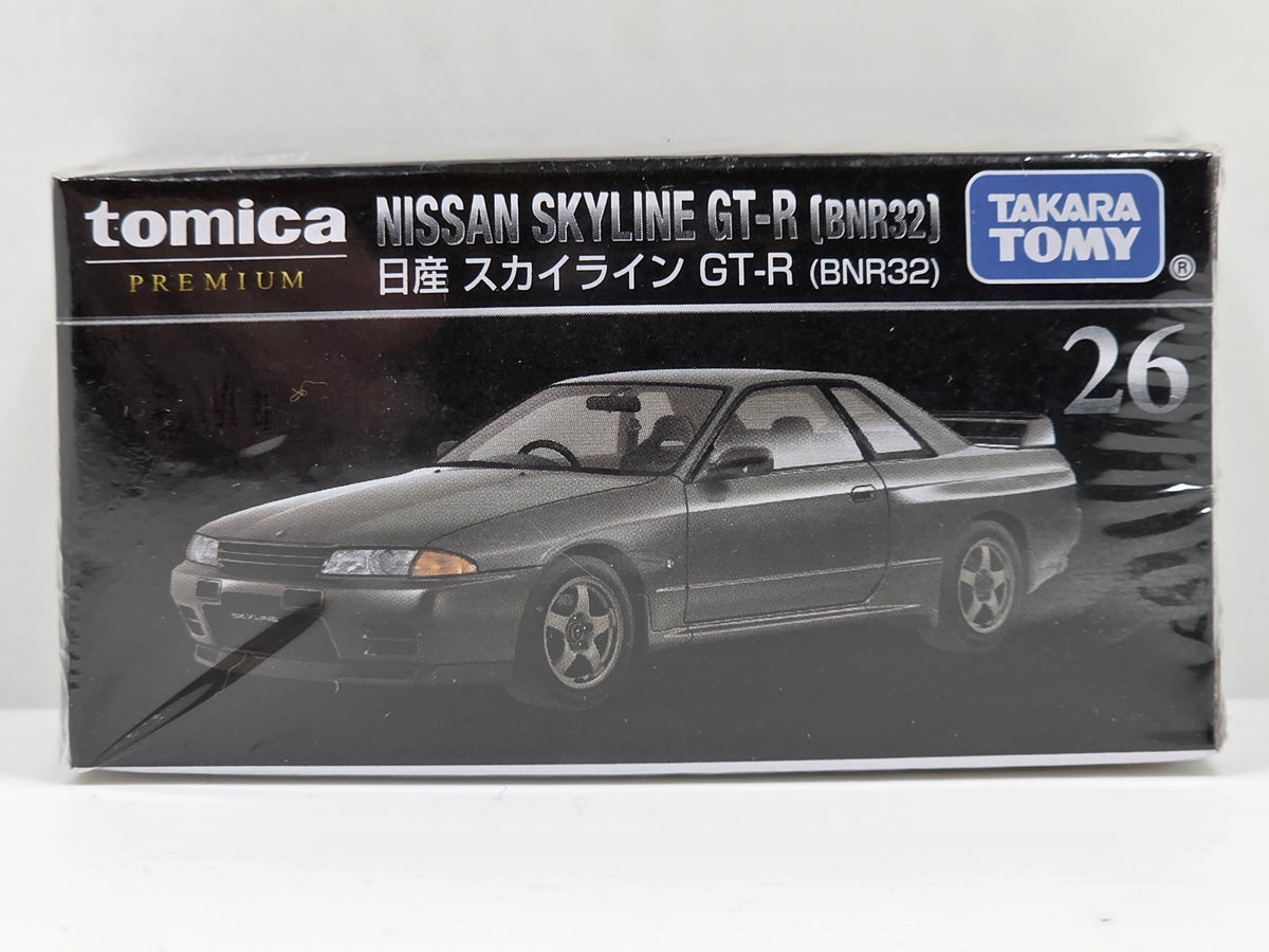 TOMICA PREMIUM - NISSAN SKYLINE GT-R BNR32 - 26 - GREY - 1/62 SCALE - NEW