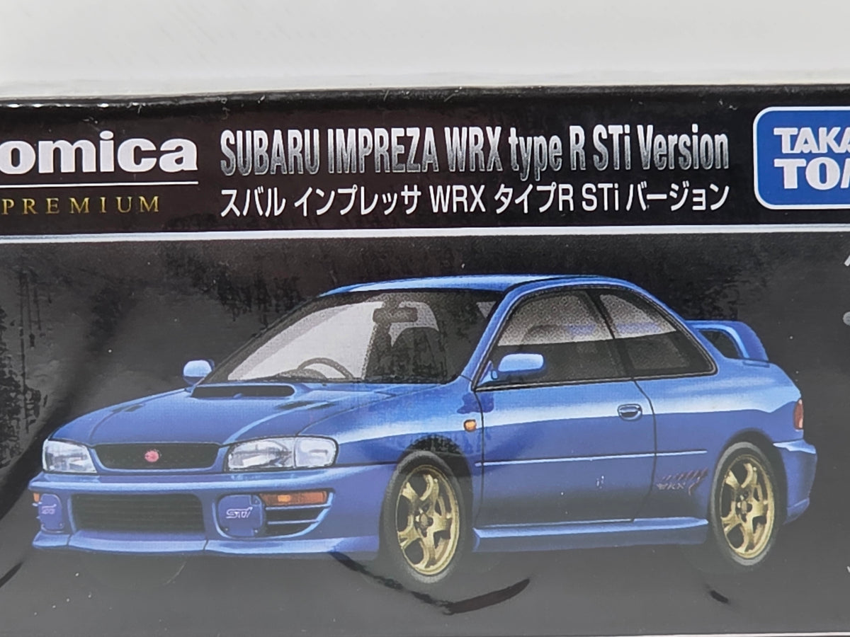 TOMICA PREMIUM - SUBARU IMPREZA WRX TYPE R STI  - 30 - BLUE - 1/61 SCALE - NEW