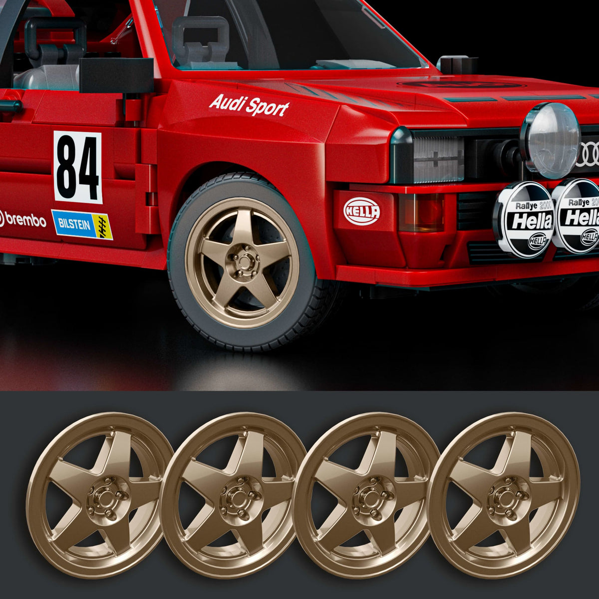 MATTEL BRICK SHOP HOT WHEELS  ELITE - '84 AUDI SPORT QUATTRO - NEW