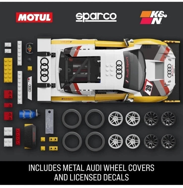 MATTEL BRICK SHOP HOT WHEELS - '15 Audi R8 LMS - 1/16 SCALE  - NEW