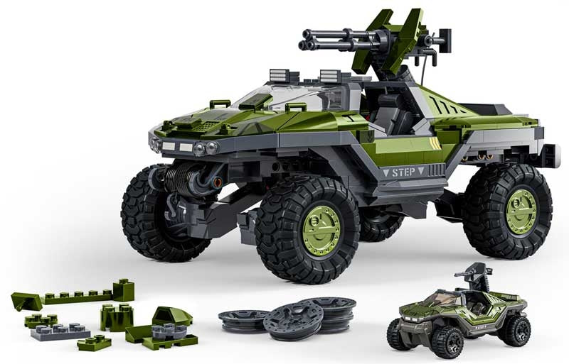 MATTEL BRICK SHOP HOT WHEELS - HALO UNSC M12 WARTHOG VEHICLE - NEW