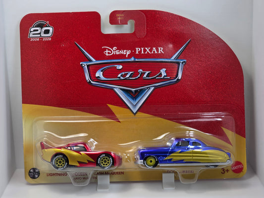 DISNEY CARS DIECAST - 20th Anniversary Lightning McQueen & Doc Hudson