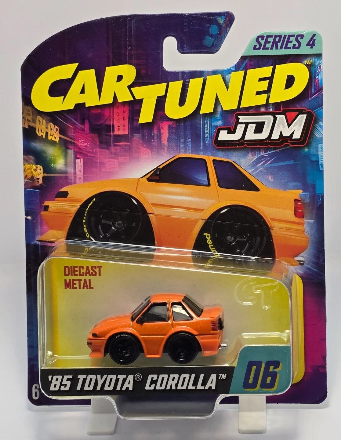 CAR TUNED - MGA - JDM SERIES 4 '85 TOYOTA COROLLA - ORANGE # 06