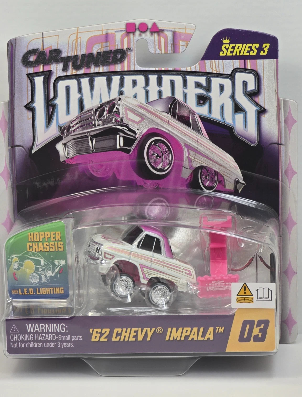 CAR TUNED LOWRIDERS SERIES 3 - '62 CHEVY IMPALA - #03 SHOW & GLOW
