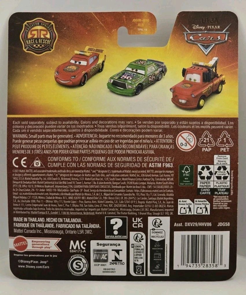 DISNEY PIXAR CARS - RACE AND RESCUE - SARGE