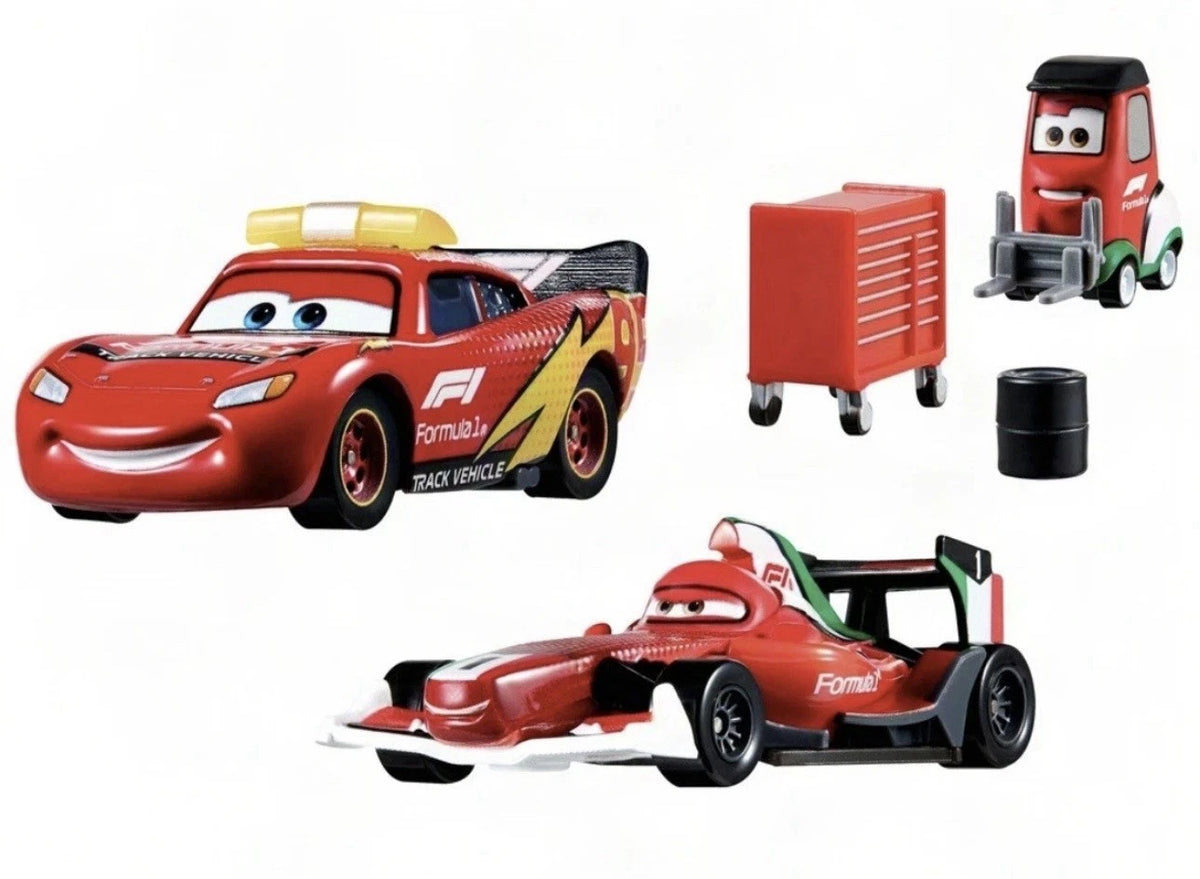 DISNEY PIXAR CARS X FORMULA 1 F1 DIECAST SET 3 PACK - BRAND NEW & SEALED