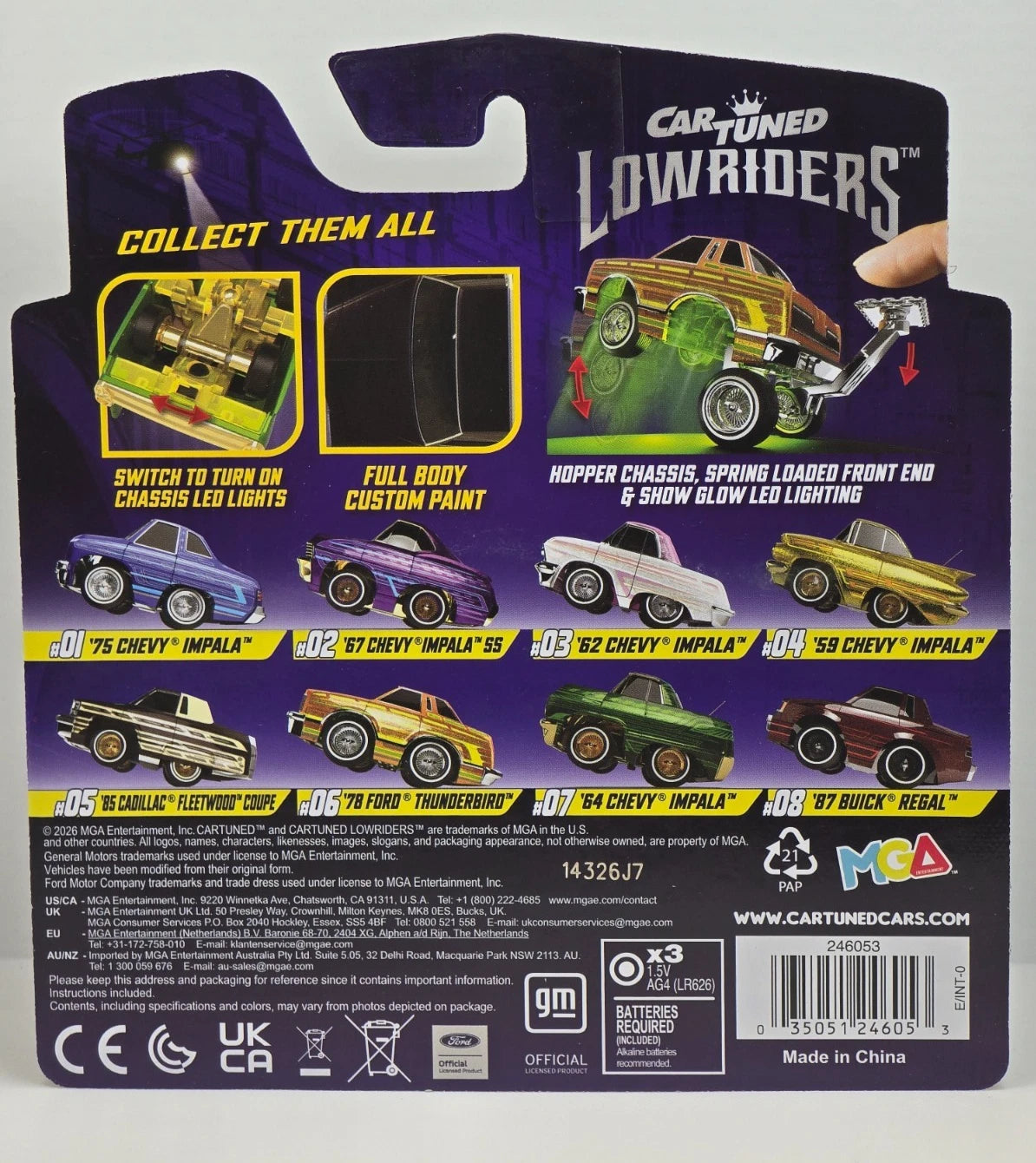 CAR TUNED LOWRIDERS SERIES 3 - '85 CADILLAC FLEETWOOD COUPE -#05 SHOW & GLOW