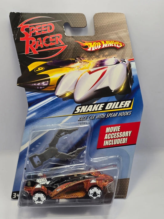 HOT WHEELS - SPEED RACER - SNAKE OILER - RACE CAR /SPEAR HOOKS M5918 2008 - NEW