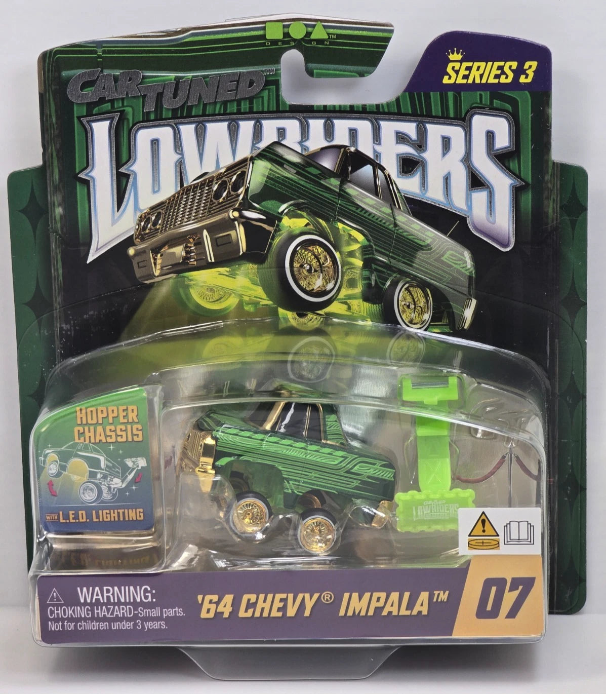 CAR TUNED LOWRIDERS SERIES 3 - '64 CHEVY IMPALA - #07 SHOW & GLOW