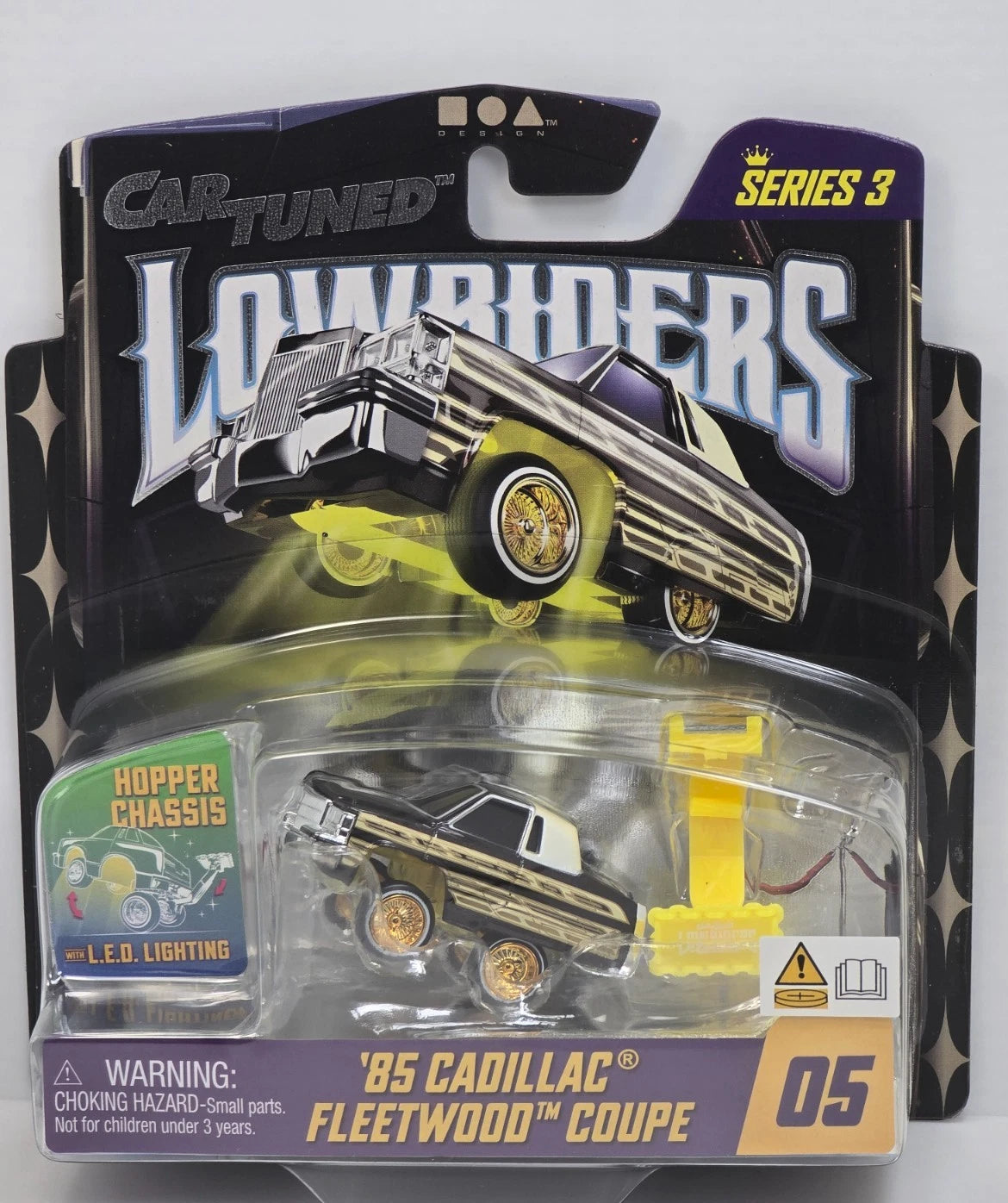 CAR TUNED LOWRIDERS SERIES 3 - '85 CADILLAC FLEETWOOD COUPE -#05 SHOW & GLOW