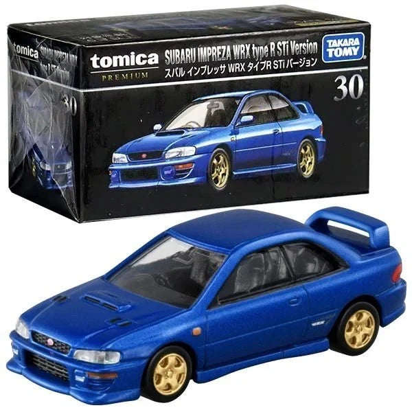 TOMICA PREMIUM - SUBARU IMPREZA WRX TYPE R STI  - 30 - BLUE - 1/61 SCALE - NEW