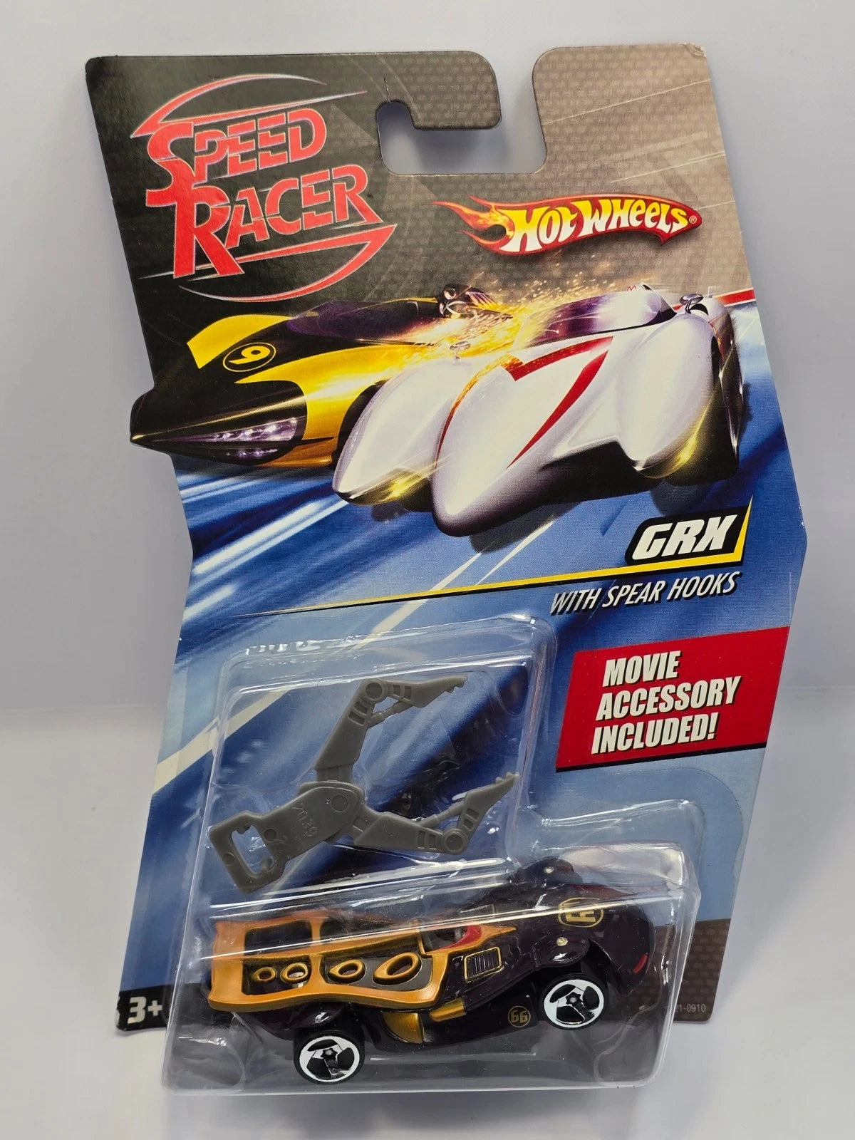 HOT WHEELS - SPEED RACER - GRX #66 - with SPEAR HOOKS- M5921 2008 - NEW