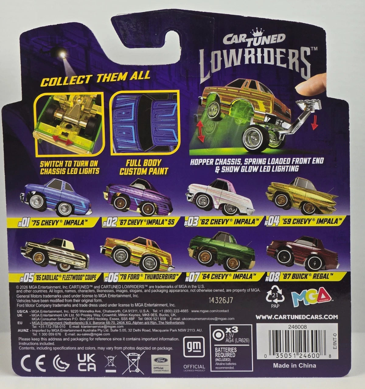 CAR TUNED LOWRIDERS SERIES 3 - '75 CHEVY IMPALA - #01 SHOW & GLOW