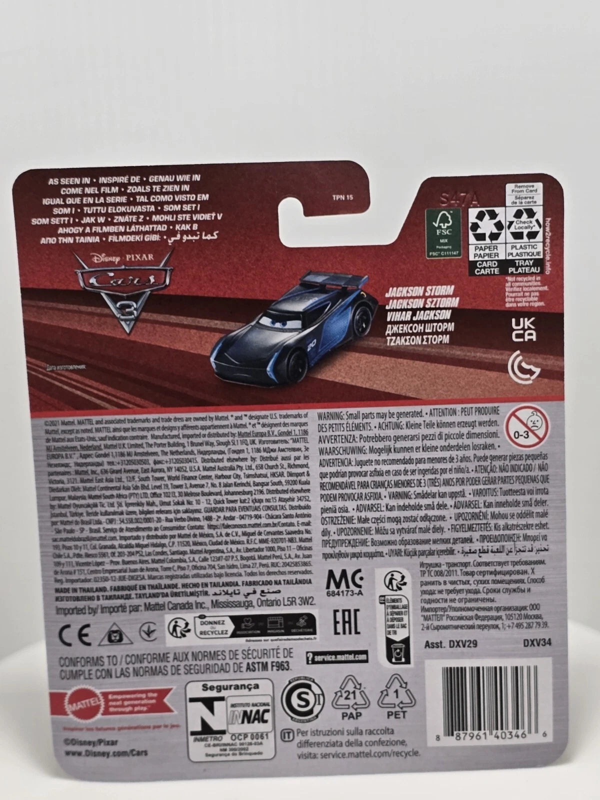 DISNEY PIXAR CARS 3 - JACKSON STORM