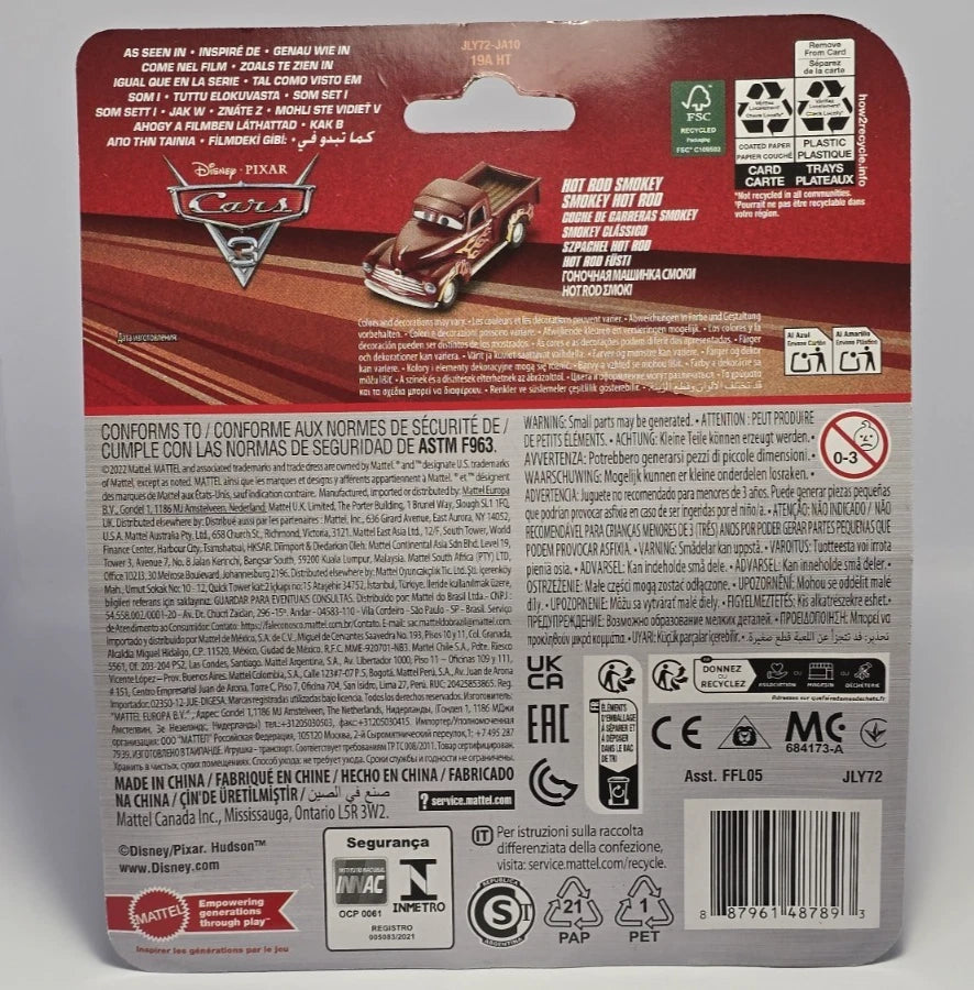 DISNEY PIXAR CARS 3 - HOT ROD SMOKEY - (HEYDAY SMOKEY)