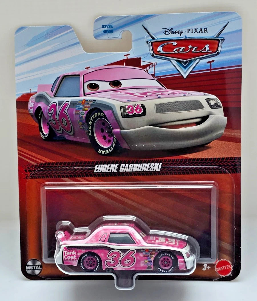 DISNEY PIXAR CARS - EUGENE CARBURESKI #36 TANK COAT - PISTON CUP RACER NEW