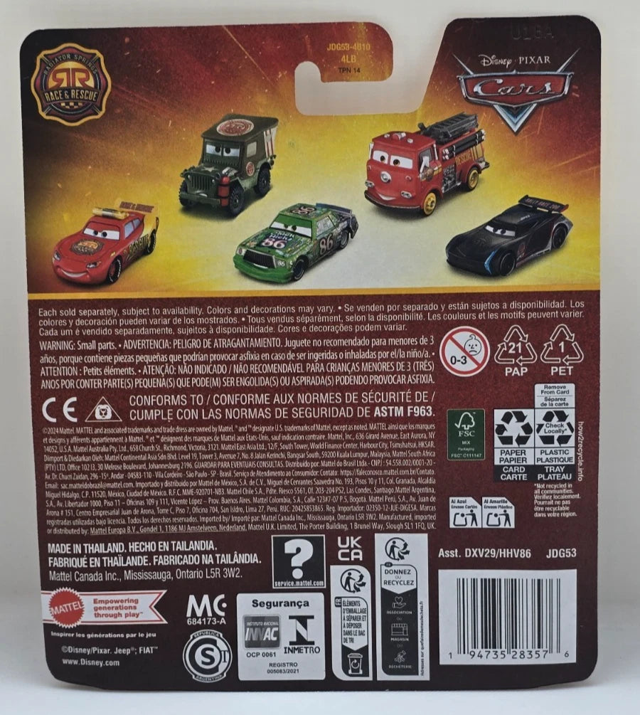 DISNEY PIXAR CARS - RACE AND RESCUE - LUIGI AND GUIDO