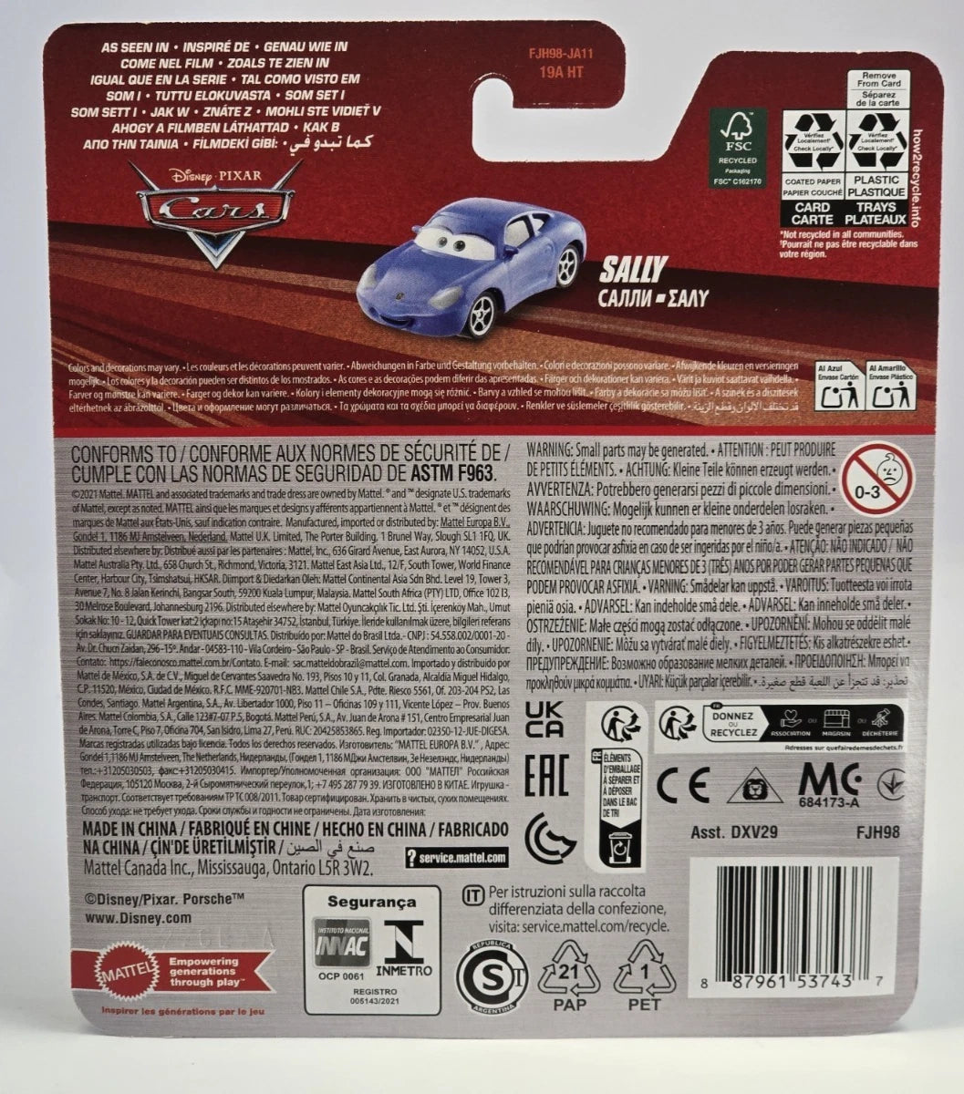 DISNEY PIXAR CARS - SALLY  - PORSCHE 996