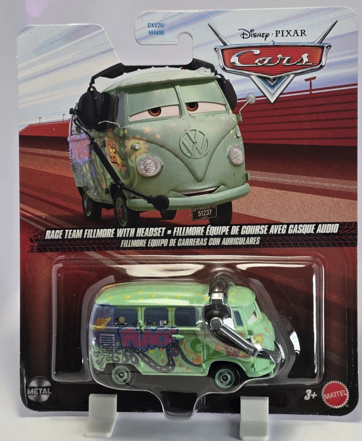 DISNEY PIXAR CARS - RACE TEAM FILLMORE WITH HEADSET