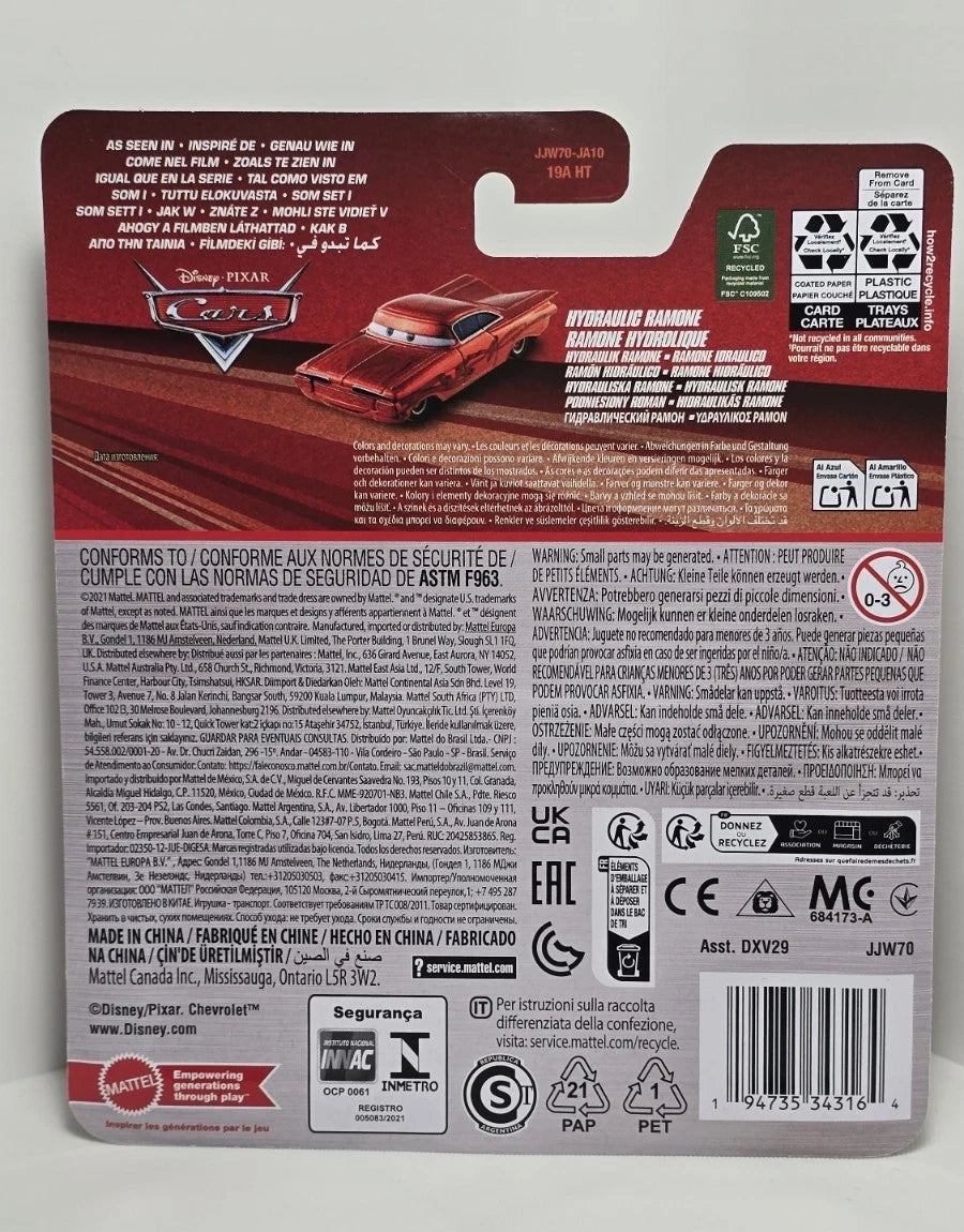 DISNEY PIXAR CARS - HYDRAULIC RAMONE - RED