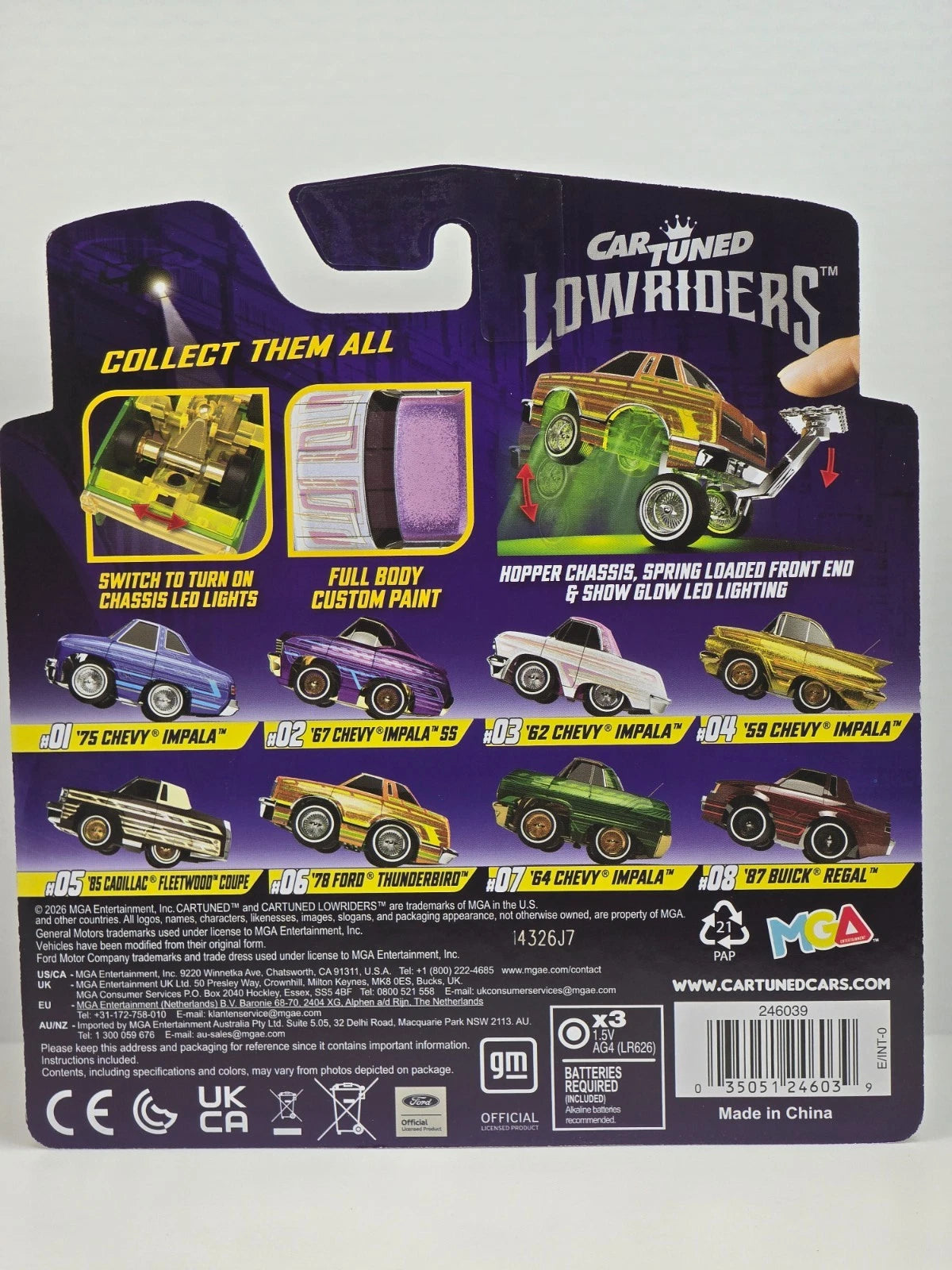 CAR TUNED LOWRIDERS SERIES 3 - '62 CHEVY IMPALA - #03 SHOW & GLOW