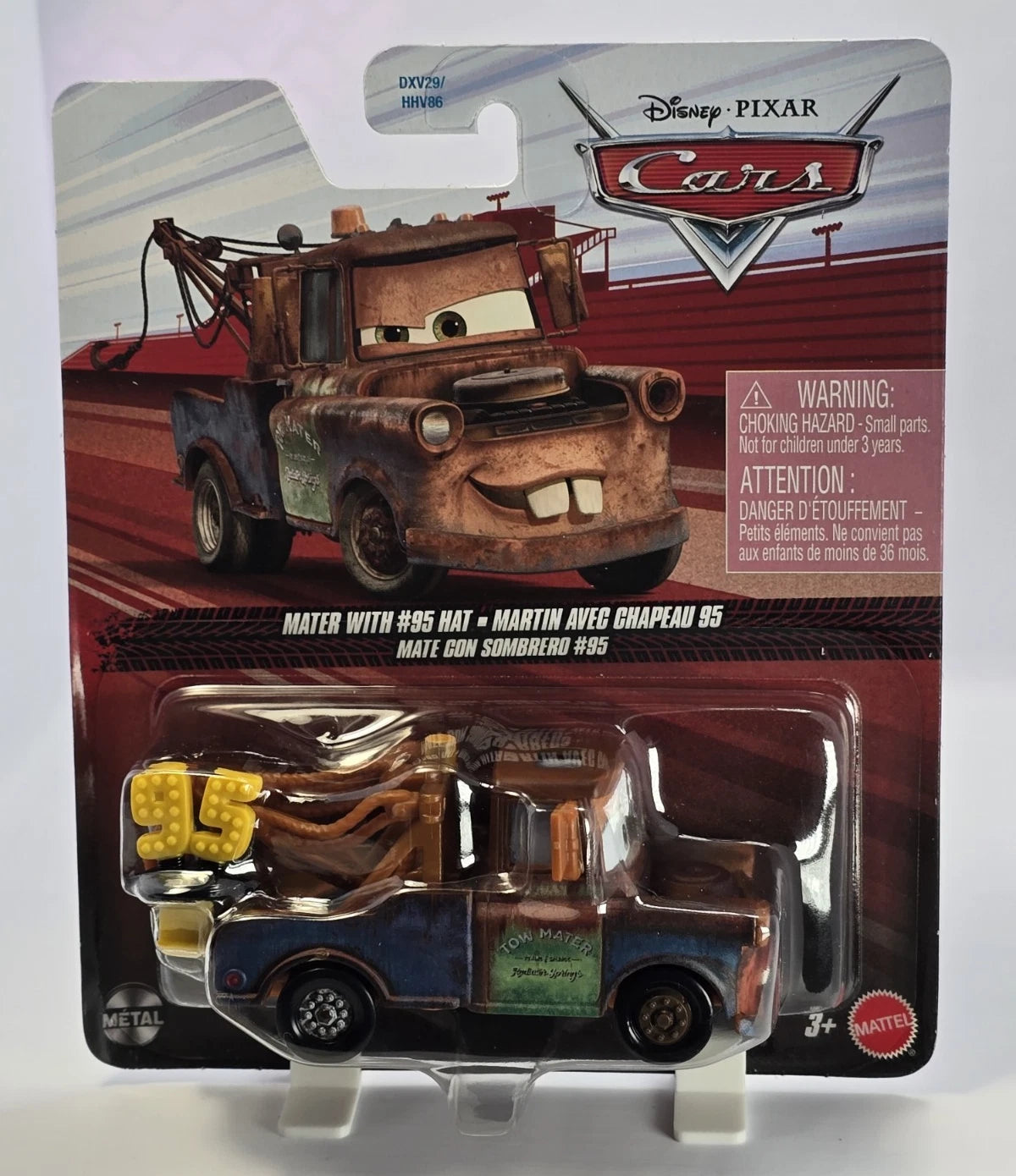 DISNEY PIXAR CARS - MATER WITH #95 HAT