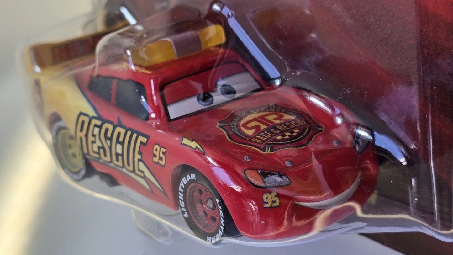DISNEY PIXAR CARS - RACE AND RESCUE - LIGHTNING MCQUEEN #95