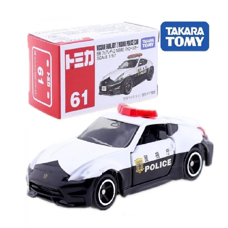 TOMICA - NISSAN FAIRLADY Z NISMO POLICE CAR  - 61 - 1/57 SCALE - NEW